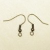 Boucles d'oreilles Hameçons avec boules - Bronze - La Paire