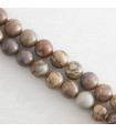 Perles rondes en Jaspe Paysage - 8mm - Fil de 38 cm - Pierre naturelle ou Gemme
