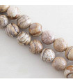 Perles rondes en Jaspe Paysage - 10mm - Fil de 38cm - Pierre naturelle ou Gemme