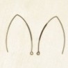 Boucles d'oreilles Grands Hameçons - Bronze - La Paire