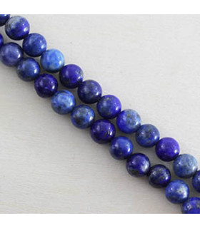 Fil de 38cm en Perles en pierre naturelle - Lapis Lazuli - 6mm
