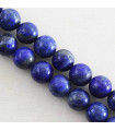 Perles rondes en Lapis Lazuli - 10mm - Fil de 38cm - Pierre naturelle ou Gemme