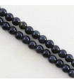 Fil de 38cm en Perles en pierre naturelle - Obsidienne Noire - 4mm