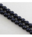 Fil de 38cm en Perles en pierre naturelle - Obsidienne Noire - 6mm