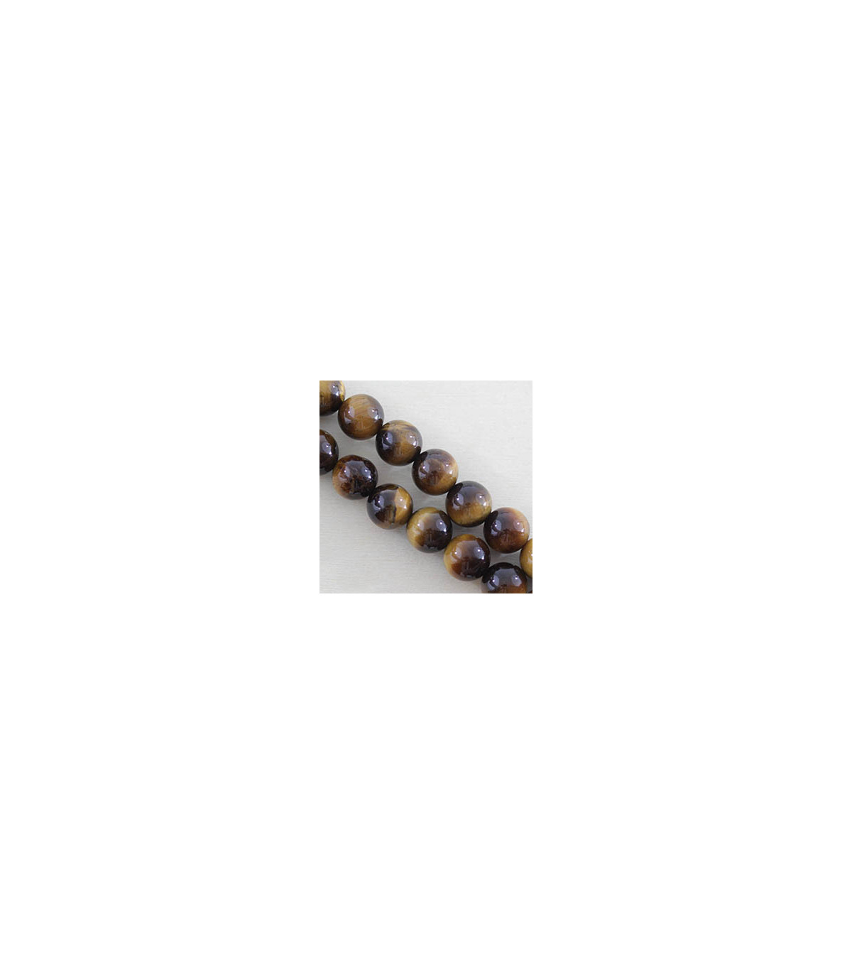 Fil de 38cm en Perles en pierre naturelle - Oeil du Tigre - 10mm - LA PERLE  DES LOISIRS