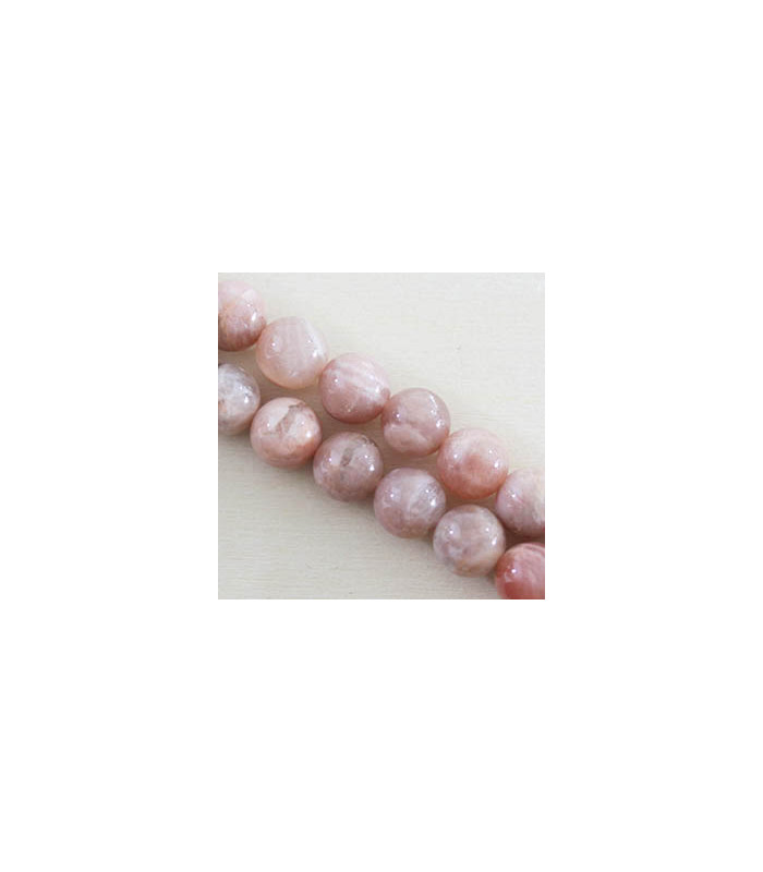 Fil de 38cm en Perles en pierre naturelle - Pierre du Soleil - 10mm