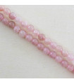 Fil de 38cm en Perles en pierre naturelle - Quartz Fraise - 4mm