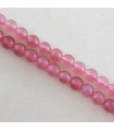 Fil de 38cm en Perles en pierre naturelle - Quartz Fraise - 6mm