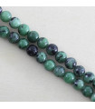 Fil de 38cm en Perles en pierre naturelle - Rubis Zoisite - 6mm