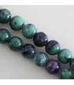 Fil de 38cm en Perles en pierre naturelle - Rubis Zoisite - 10mm