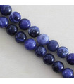 Perles rondes en Sodalite - 8mm - Fil de 38 cm - Pierre naturelle ou Gemme