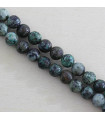 Fil de 38cm en Perles en pierre naturelle - Turquoise d'Afrique - 6mm