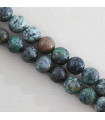 Fil de 38cm en Perles en pierre naturelle - Turquoise d'Afrique - 8mm