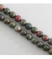 Fil de 38cm en Perles en pierre naturelle - Unakite - 6mm