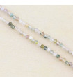 Perles Rondes à Facettes en Agate Indienne - 2,5x2mm - Fil de 38cm - Pierre naturelle ou Gemme