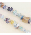 Fil de 80cm en Perles Chips en pierre naturelle - Fluorite - 5 à 8mm environ
