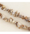 Fil de 80cm en Perles Chips en pierre naturelle - Jaspe Paysage - 5 à 8mm environ