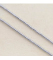 Fil de 38cm en Perles en Hématite Synthétique Galvanisée - Cylindres 2x1mm - Argenté Foncé