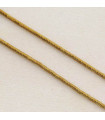 Fil de 38cm en Perles en Hématite Synthétique Galvanisée - Cylindres 2x1mm - Doré Foncé