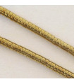 Fil de 38cm en Perles en Hématite Synthétique Galvanisée - Disque Heishi 4x2mm - Doré Foncé