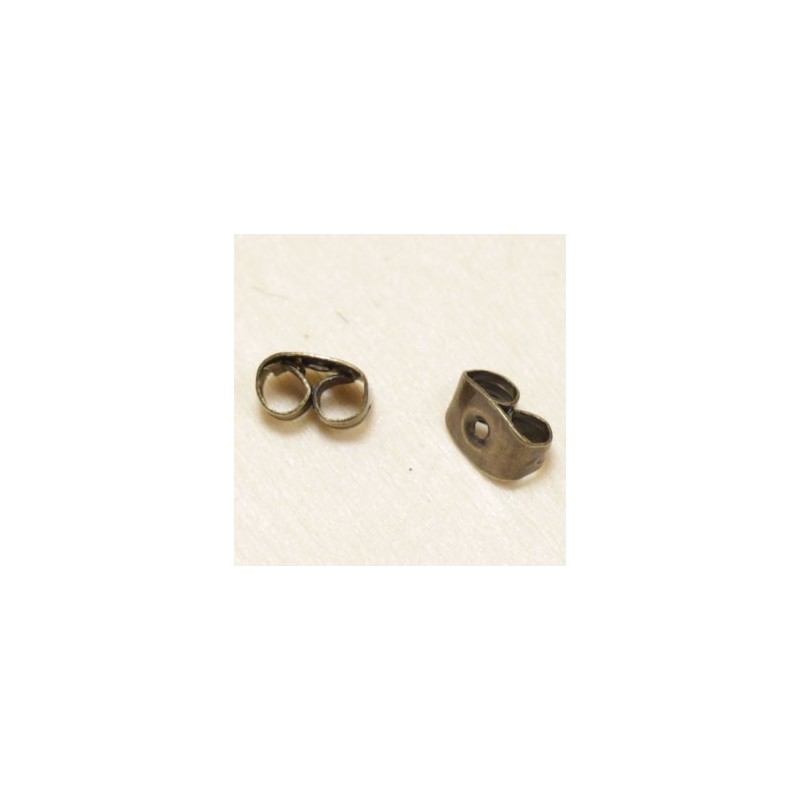 Poussettes Papillons en métal pour Boucles d'oreilles - Bronze - La Paire