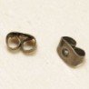 Poussettes Papillons en métal pour Boucles d'oreilles - Bronze - La Paire