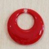 Sequin Emaillé en résine époxy donut's 18mm -Rouge