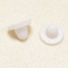 Poussettes en silicone pour Boucles d'oreilles Clip - Blanc - La Paire