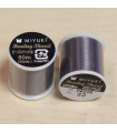 Fil Miyuki - Bobine de 50m - 0,27mm - Gris Foncé - 22