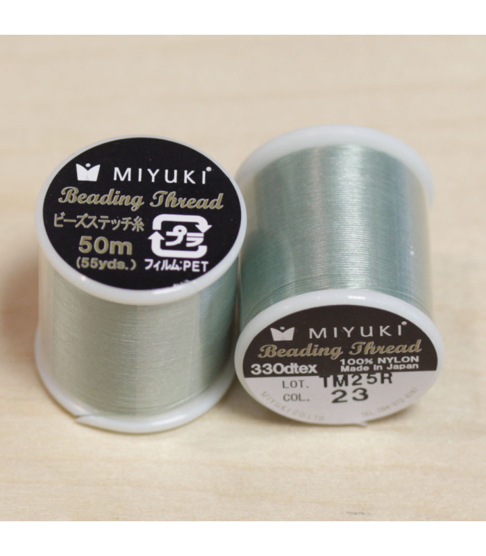 Fil Miyuki - Bobine de 50m - 0,27mm - Vert Tendre - 23