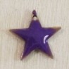 Sequin Emaillé en résine époxy étoile 12x12mm - Violet