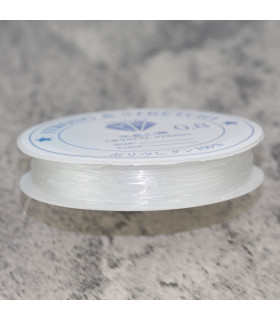 Fil Elastique en Silicone 0,80mm - en 7,5m - Transparent