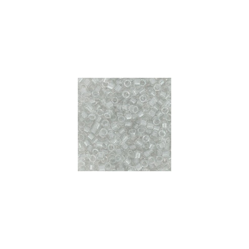 DB0271 Miyuki Delica 11/0 - Sparkling Silver Gray Lined Crystal - 5,4g