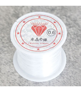 Fil Nylon en Silicone 0,60mm - en 16m - Transparent