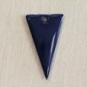 Sequin Emaillé en résine époxy triangle 23x12mm - Bleu foncé