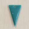 Sequin Emaillé en résine époxy triangle 23x12mm - Bleu turquoise