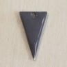 Sequin Emaillé en résine époxy triangle 23x12mm - Gris foncé