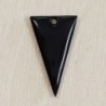 Sequin Emaillé en résine époxy triangle 23x12mm - Noir
