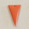 Sequin Emaillé en résine époxy triangle 23x12mm - Orange