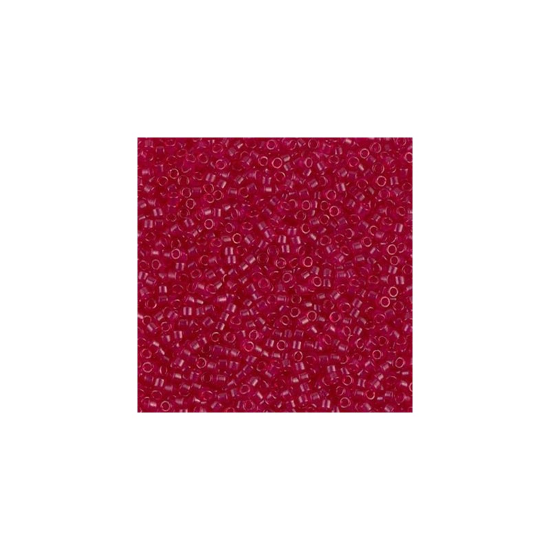 DB0775 Miyuki Delica 11/0 - Semi Mat Transparent Scarlet - 5,4g