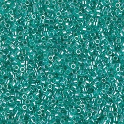 DB0238 Miyuki Delica 11/0 - Crystal Luster Green Aqua Lined - 5,4g