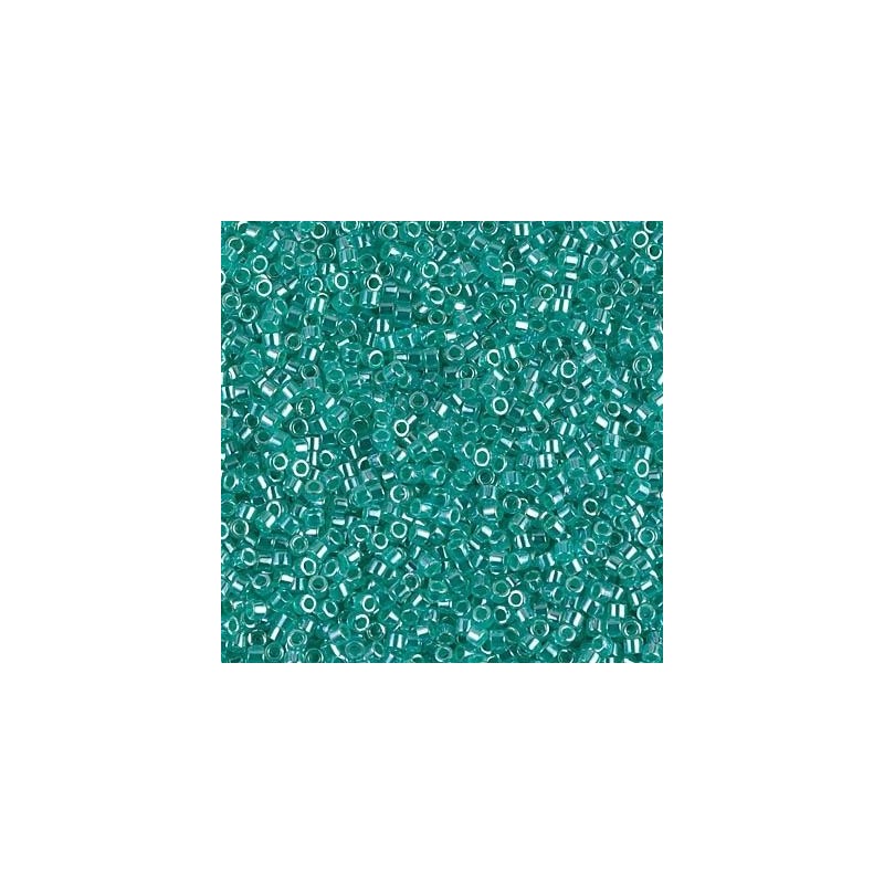 DB0238 Miyuki Delica 11/0 - Crystal Luster Green Aqua Lined - 5,4g