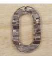 Pendentif Ovale Évidé - Bronze - 44x28mm - Acétate de Cellulose