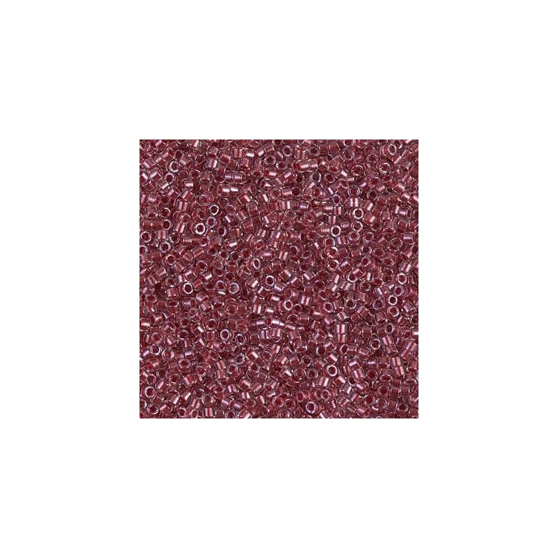 DB0924 Miyuki Delica 11/0 - Crystal Sparkling Cranberry Lined - 5,4g