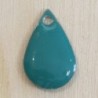 Sequin Emaillé en résine époxy goutte 15x10mm - Bleu turquoise