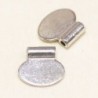 Bélière à coller pour Pendentif - 13x8mm - Argenté