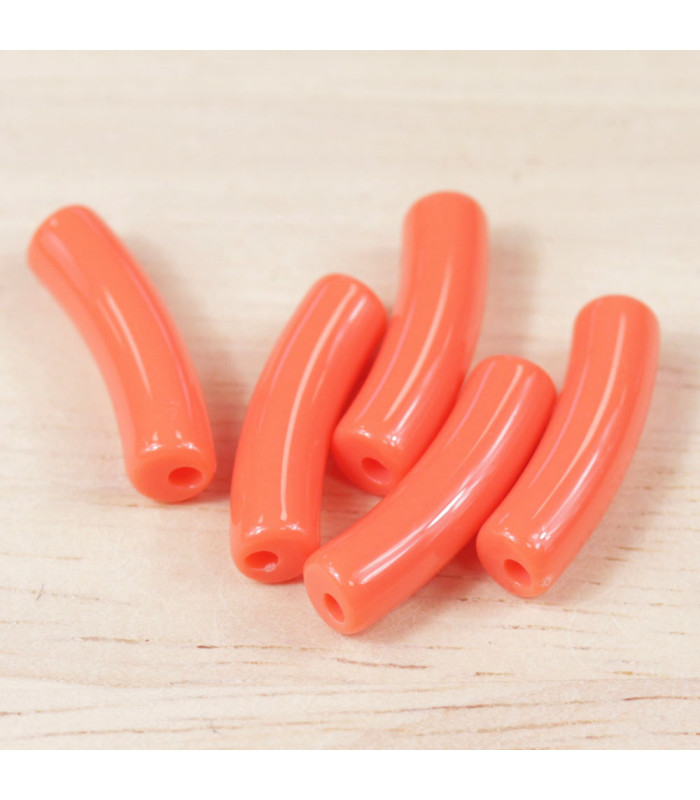 perle mini tube orange opaque