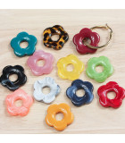 Perles Fleur en acrylique 27mm