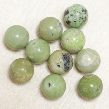 perles en chrysoprase