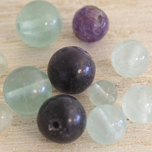 perles en fluorite